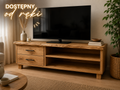 Szafka RTV z Litego Dębu Live Edge 140 cm – Dostępna od Ręki | Meble WOS